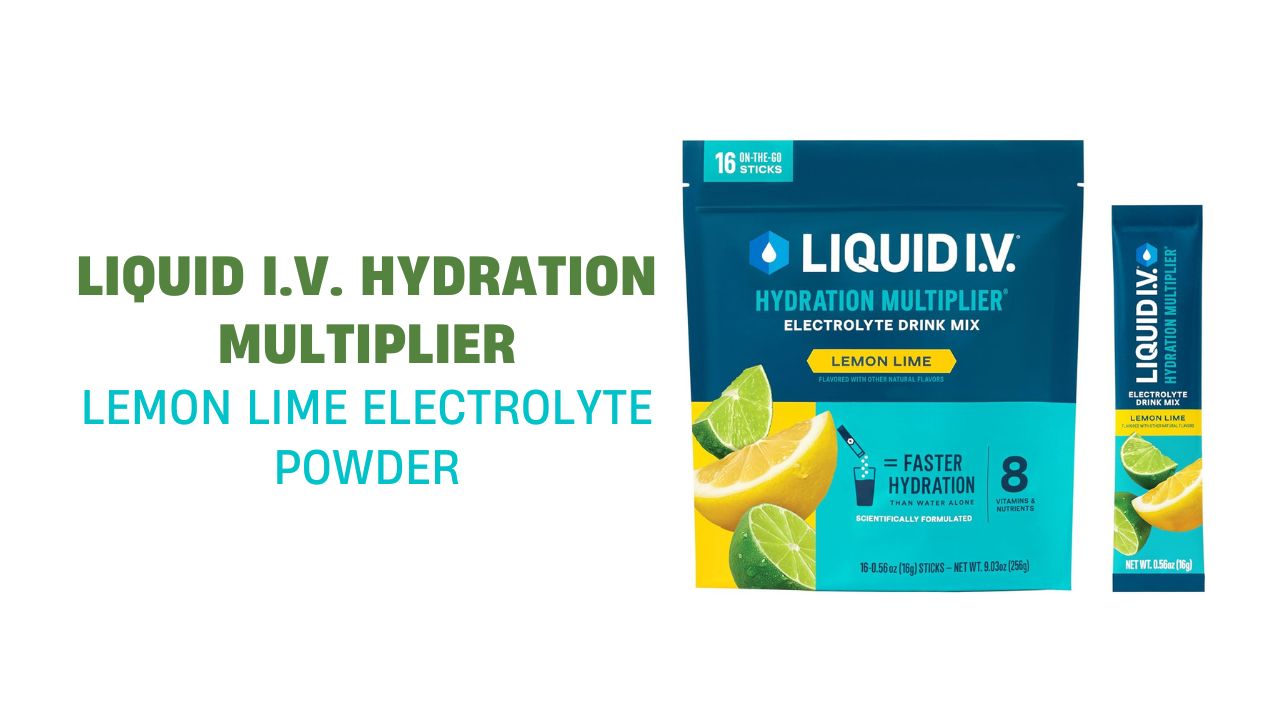 Liquid I.V. Hydration Multiplier - Lemon Lime Electrolyte Powder